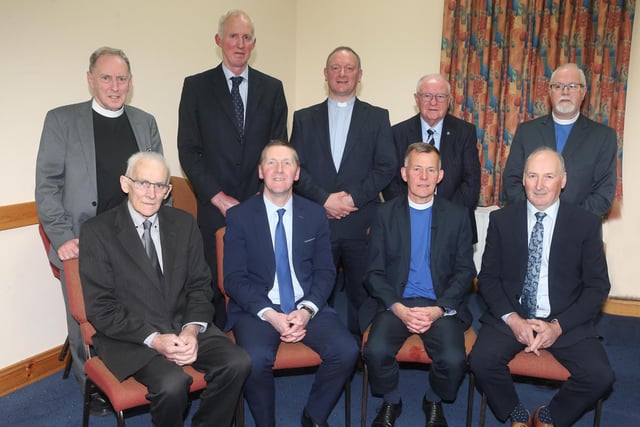 Route Presbytery Commission pictured with  Rev. Philip McKelvey