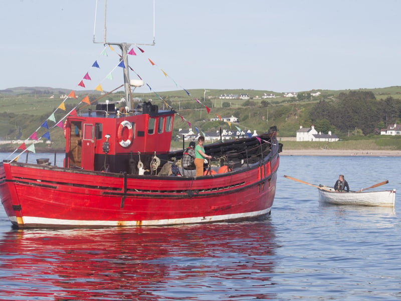 Pictured at the Blessing of the Boats at Ballycastle as the Rathlin Sound Maritime Festival opens.