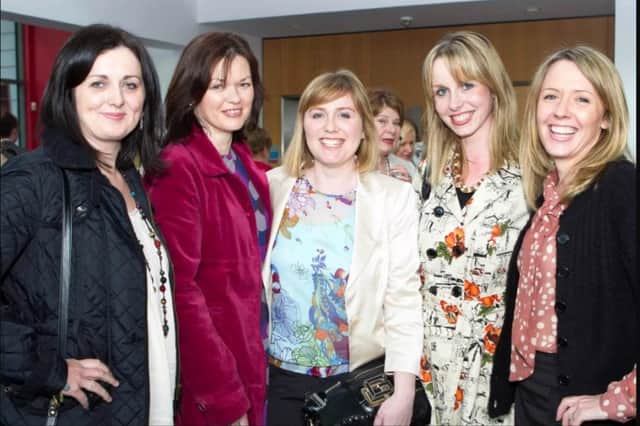 Julie McClure, Sandra Lynas, Pat Kearney, Claire Webb and Deborah McBride at the 2012 fashion show. Photo by Ronnie Moore