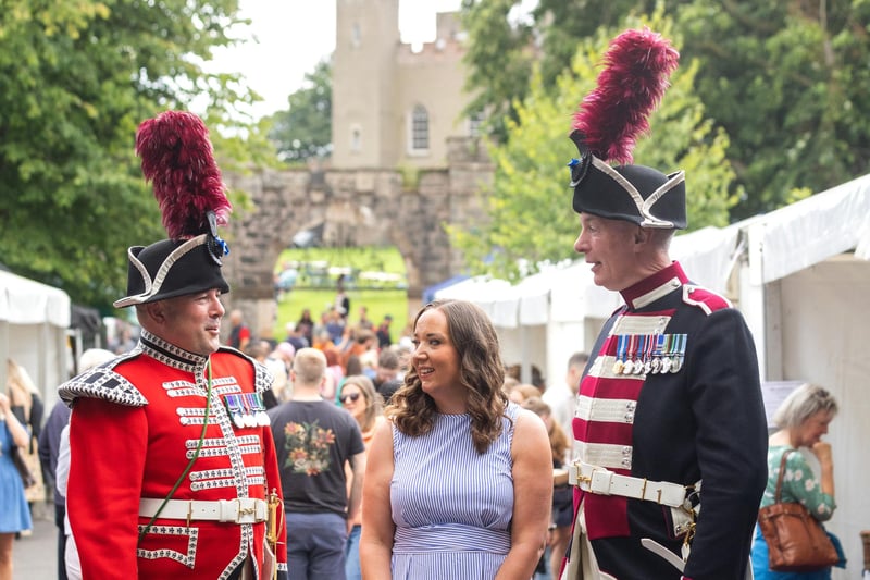 Councillor Claire Kemp with the Hillsborough Fort Warders