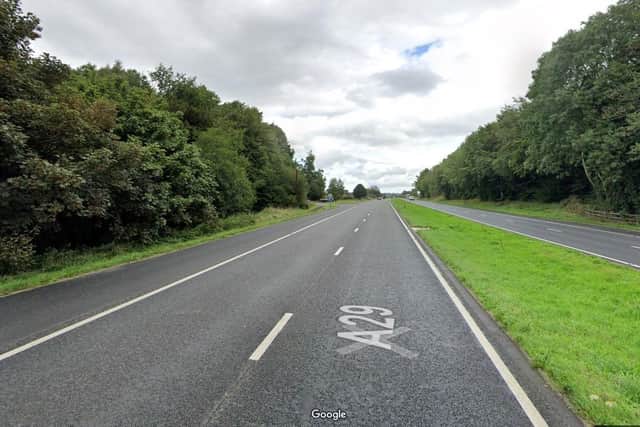 Cookstown dual carriageway where the court heard the offences were detected. Credit: Google Maps