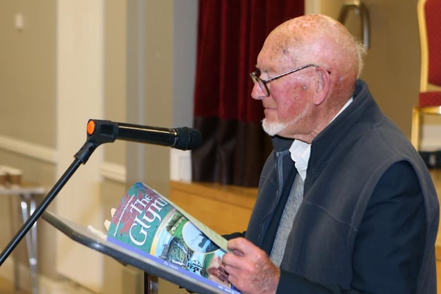 Randal McDonnell, local historian and former chair of Moyle District Council performed the launch of The Glynns, volume 50 at Cushendall parish Centre