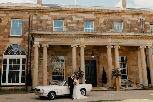 Hillsborough Castle and Gardens was the stunning backdrop for the couple's wedding reception. Iain Irwin Photography