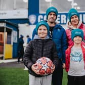 Representatives from St Patrick’s PTA enjoyed the lively clash between Coleraine FC and Carrick Rangers FC. They were guests of Fibrus and a recent recipient of the full fibre broadband provider’s Northern Ireland Community Fund. Credit David Cavan