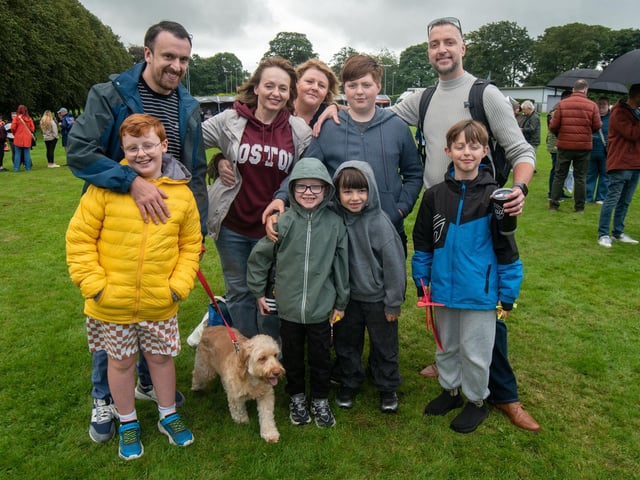 Some of the large crowd who enjoyed the Culture In The Park event on Saturday.