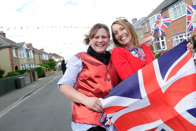 Residents of Charlesbury Avenue in Gosport enjoy their street party which they held for the Queen's Diamond Jubilee. (left to right), Adele Hawksworth, Andrea Bernice.
Picture: Ian Hargreaves  (121941-27)
