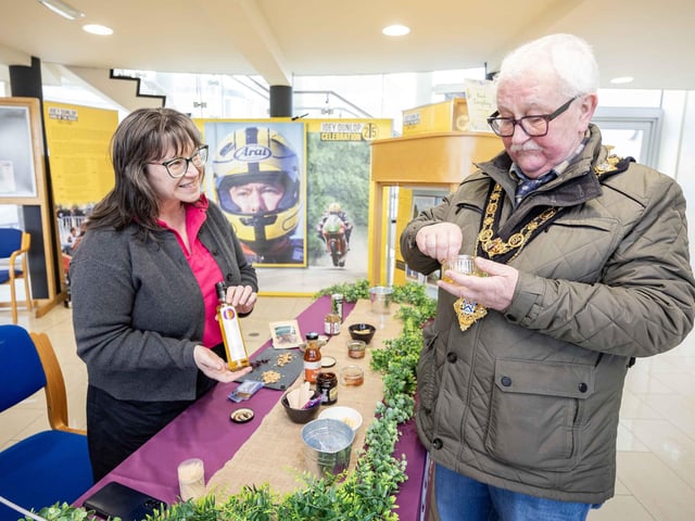 Mayor of Causeway Coast & Glens Borough Council Cllr Oliver McMullan joined the crowds at the Ballymoney Spring Fair on Friday.