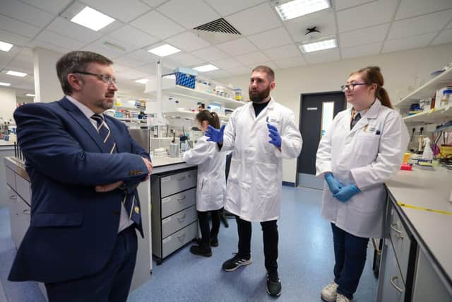 The Minister was given a tour of the University’s state-of-the-art facilities.