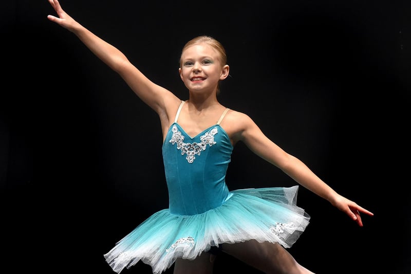 Connie Kinkead, who was awarded second place in the Novice Ballet Solo 9-10 Years class. PT17-217.