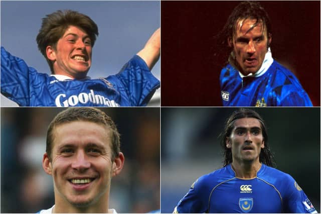 From top left, clockwise: Darren Anderton, Paul Walsh, Pedro Mendes and Sean Davis