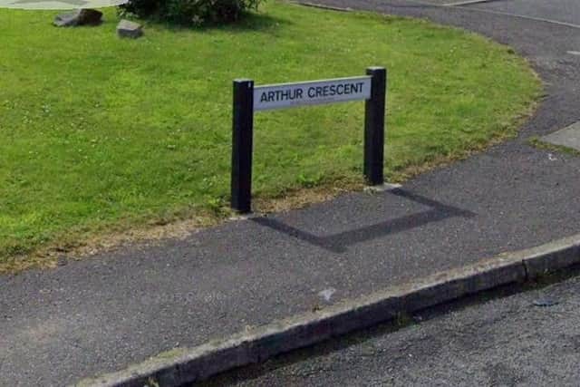 An application for a dual language street sign at Arthur Crescent has been approved. Image Google