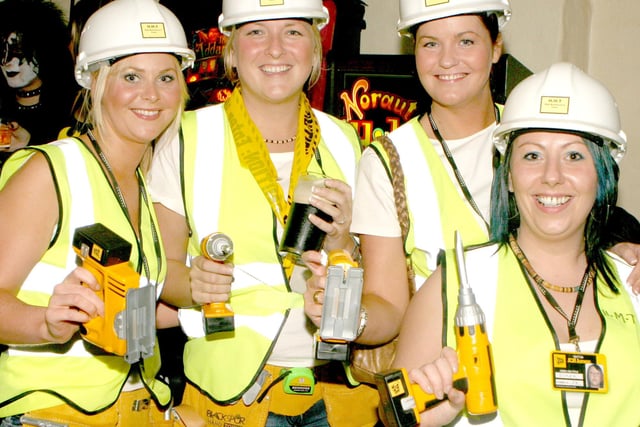Maria Dunlop, Kelly Ann Allen, Katie McBride and Julie Bellingham all dressed up at the Manor Hotel fancy dress in 2007.