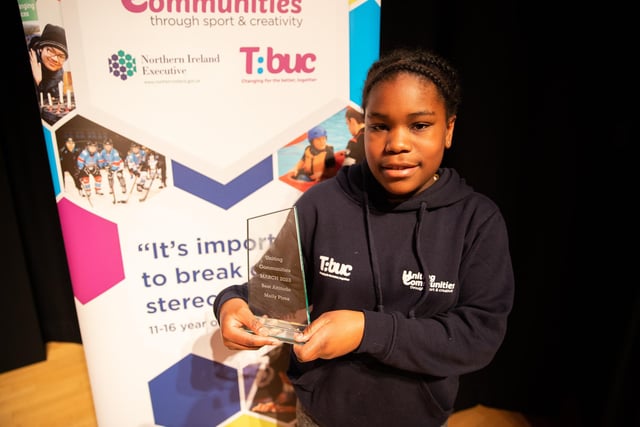 Maily Pires, Uniting Communities award winner for best attitude in school and programme.