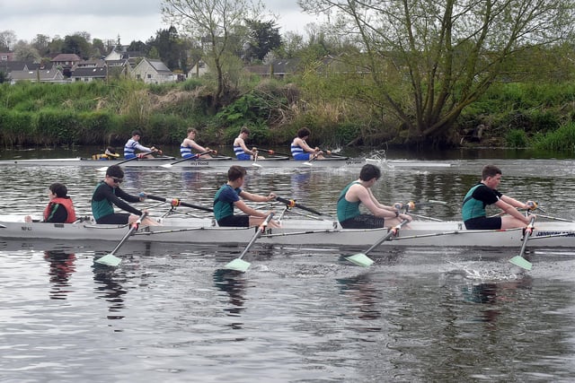 A close race in the Portadown Regatta on Saturday afternoon. PT17-227.