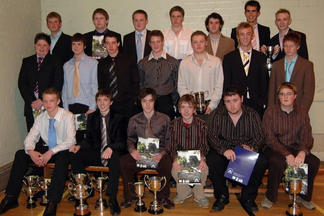 Dromore High School GCSE award winners at their prize night held in the school in 2006