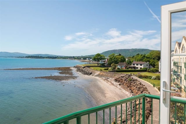 Stunning sea views over Belfast Lough to the County Down coast and beyond.