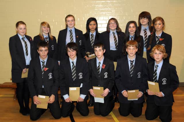 Class prizewinners pictured at Dromore High School Speech Night in 2010