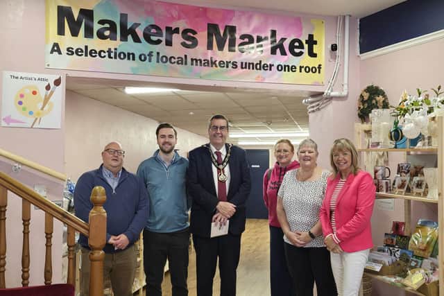 The new POPUP shopping experience was officially opened in Portadown by Lord Mayor of Armagh City Banbridge and Craigavon Borough Council Alderman Stephen Moutray.