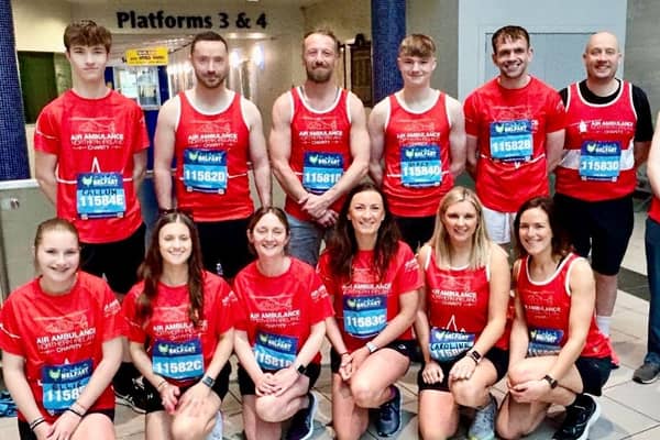 Team Smyth, along with Limavady High School, are set to take part in the Moy Park Belfast City Marathon Team Relay on Sunday, May 4, raising vital funds for Air Ambulance NI. CREDIT AANI