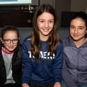 Ready for the St John the Baptist's College fundraising quiz on Friday night are from left, Ollie Towe, Ciera McKeever and Eabhe McKeever. PT12-261.