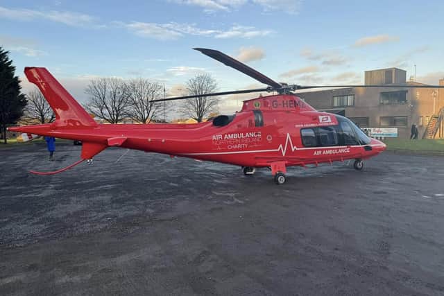 The NI Air Ambulance attended a workplace incident on the Moy Road, Portadown, Co Armagh on Tuesday July 29, 2025. The NI Ambulance Service took one man to Craigavon Area Hospital