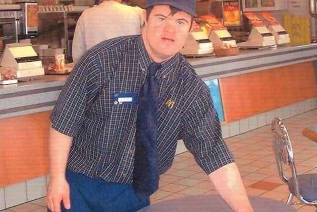 Philip as a young man when he started at Mcdonalds.