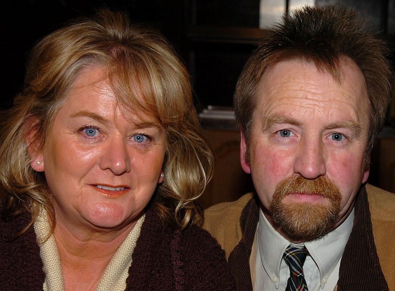 Enjoying the Ballindrum Pipe Band traditional Ulster Scots night in 2007.