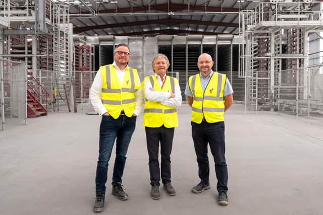 Tobermore announces £12m expansion plans - pictured are, from left, Daniel Anderson, David Henderson and Glenn Robinson. Credit: Supplied