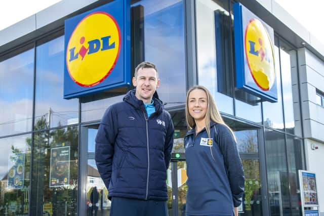 (L-R) Four-time Paralympic athletics champion Michael McKillop MBE and Olympic steeplechase runner Kerry O’Flaherty. CREDIT PAUL SHERWOOD