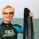 Four time World Champion water skier, Janet Gray has added her voice to RNIB and British Blind Sports’ ‘See Sport Differently’ campaign. Credit: RNIB NI
