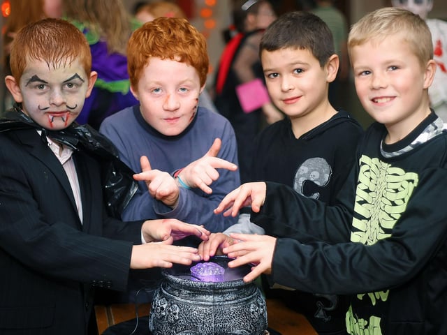 Four children of Ballycastle Scouts pictured at their Halloween Party in 2009.