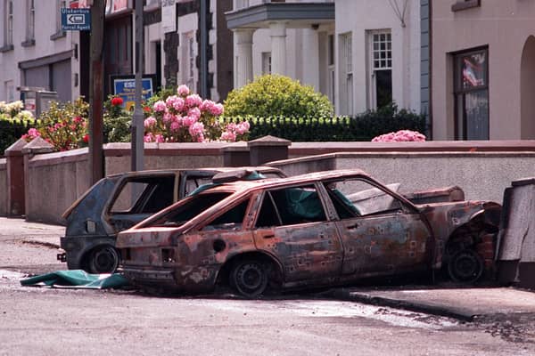 Scene of the SAS shooting of three IRA men in Coagh Co Tyrone on June 3 1991. Credit: Pacemaker