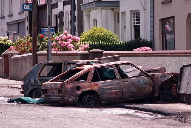 Scene of the SAS shooting of three IRA men in Coagh Co Tyrone on June 3 1991. Credit: Pacemaker