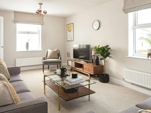 This three bed new build home in Havant Road, Havant, has gone on sale for £437,000. It is listed on Zoopla by David Wilson Homes - Harbour Place.
