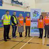 Present at the live-action exercise in Roe Valley Leisure Centre are (L-R) Sean Doherty, Derry and Strabane District Council; Lee Verner, Principle Social Worker, Western Health and Social Care Trust; Sharon McAfee, Head of Health and Built Environment, Causeway Coast and Glens Borough Council; Anthony McCloskey, Emergency Planning Officer, Causeway Coast and Glens Borough Council; Jacqueline Doherty, Emergency Planning Manager, Western Health and Social Care Trust; Damian Gavin, Resilience Manager, Northern Emergency Preparedness Group; Claire Carleton, Resilience Manager, Belfast Emergency Preparedness Group; Ricky Dennison, Leisure Operations Manager, Causeway Coast and Glens Borough Council, and John Gillespie, Western Health and Social Care Trust. CREDIT CCGBC