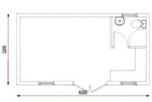 The layout of the en suite glamping pods which the Bannville Hotel were hoping to install within their demesne. Credit: Armagh City, Banbridge & Craigavon Borough Council