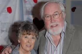 Lilian pictured with her late husband David at a fundraising event for Larne RNLI. (Pic Larne Times).