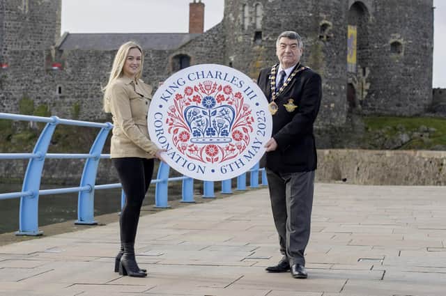 The Mayor of Mid and East Antrim, Alderman Noel Williams, with Councillor Cheryl Brownlee, chair of council’s Coronation Working Group.
