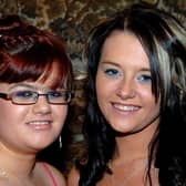 Smiles from Amanda Balmer and Andrea McMaster when then attended Maghera High School formal held in the Manor Golf Club, Kilrea in November 2007.