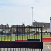 Ballymena II visit Tom Simms Memorial Park on Saturday, March 25. Image by Google