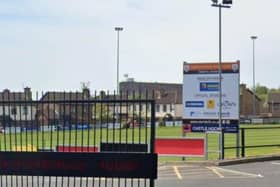 Ballymena II visit Tom Simms Memorial Park on Saturday, March 25. Image by Google