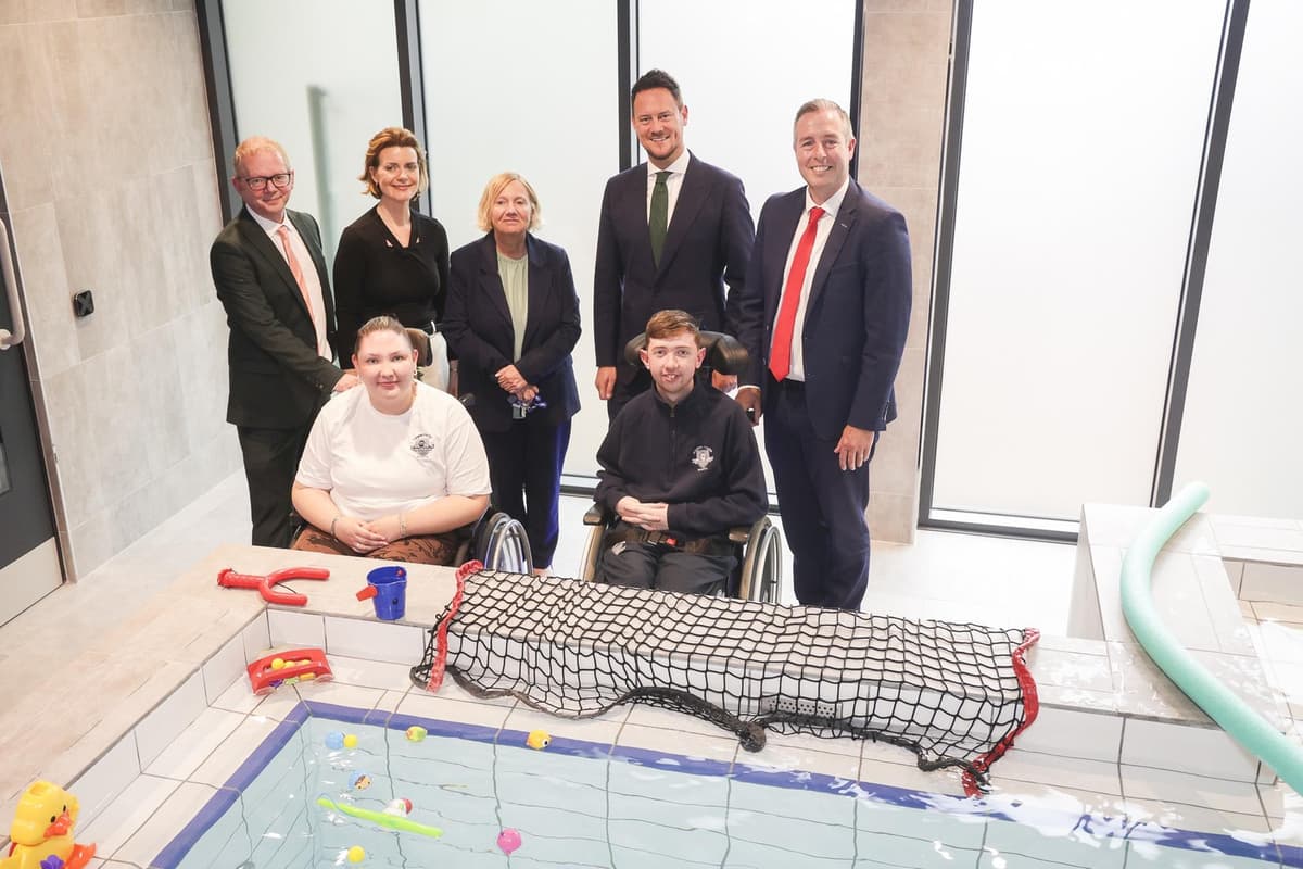 Fleming Pool New hydrotherapy pool officially opened at Fleming Fulton School