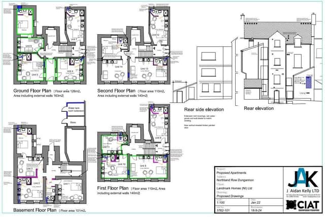 Full use of the four floors of the Georgian property will be made to provide the apartments. Credit: Mid Ulster planning portal