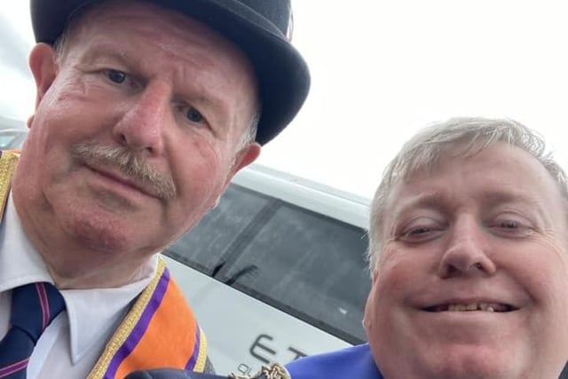 Well known local faces joined Twelfth of July celebrations in and around Lisburn