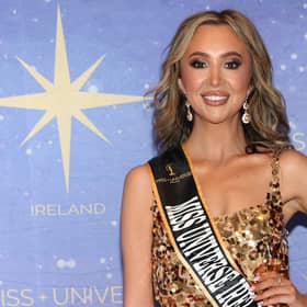 Finalist Amy Doherty from Limavady pictured at the launch party for Miss Universe Ireland 2026 at Bewley's Cafe in Grafton Street, Dublin.