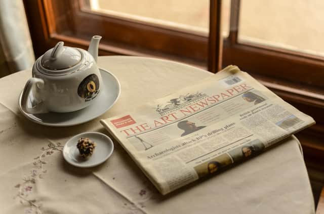 Tea and Newspaper mornings are popular in Belfast Central Library.