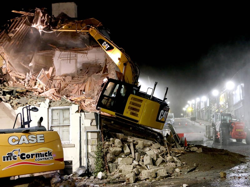 The Antrim Arms in Ballycastle which has been demolished.