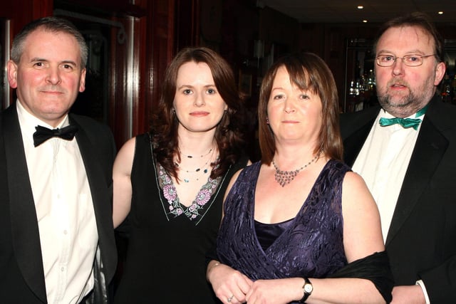 Robert and Marie McCann and Michael and Delia McCallum pictured at the Ballycastle Hospice Gala Evening held in The Marine Hotel in 2007