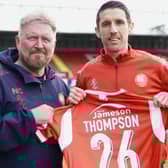 Portadown club captain Gary Thompson has put pen to paper on a contract extension