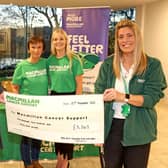 The Mayor of Causeway Coast and Glens Borough Council, Councillor Ivor Wallace and Macmillan Move More Co-ordinator, Catherine King, pictured with Macmillan Move More participant Margaret Brown and Jodie McAneaney, Macmillan Relationship Fundraising Manager